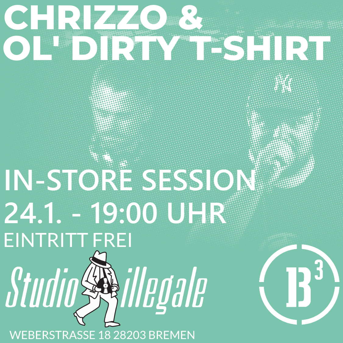 Chrizzo & Ol‘ Dirty T-Shirt @ Studio Illegale